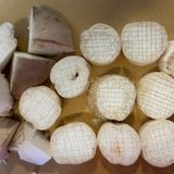 エリンギとイカのバター醤油焼き/ホタテ風作り方1写真