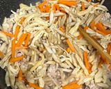 鶏ごぼうご飯の具⭐︎混ぜご飯と卵とじ丼に作り方4写真