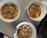 肉無チクワクリーミー梅トマト味野菜炒め作り方12写真
