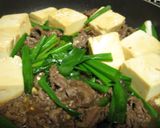 あまから肉豆腐の卵とじ。作り方4写真