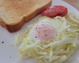 朝食&お弁当に♪キャベツの巣ごもり卵作り方7写真
