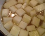 夕顔と鶏の煮物作り方3写真