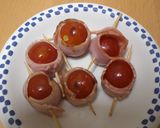 プチトマトのベーコン巻き作り方5写真
