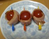 プチトマトのベーコン巻き作り方6写真