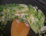 にんにくの芽と長ネギの卵とじ丼作り方2写真