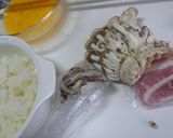 黒ゴマきのこチャーハン作り方1写真