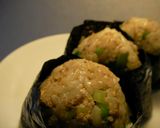にんにくの芽と長ネギの卵とじ丼作り方5写真