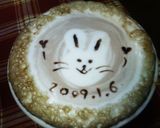 ラテアート（うさちゃん編）作り方11写真
