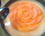 桃のお花のレアチーズケーキ作り方12写真