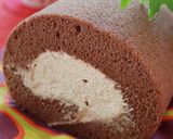 卵白消費♪チョコロールケーキ♡作り方24写真