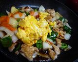 鶏肉と玉子と玉葱炒め作り方5写真