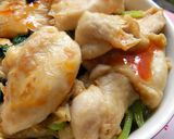 ムネ肉の中華丼。作り方5写真