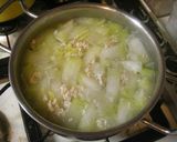 暑い日には熱いもの鶏挽き肉と冬瓜のスープ作り方4写真