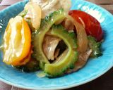 ゴーヤとトマトの中華風炒め作り方5写真