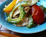 ゴーヤとトマトの中華風炒め作り方7写真