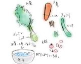 水菜とささみのサラダ作り方1写真