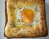 目玉焼きトースト♪作り方5写真
