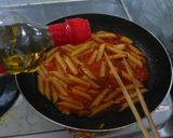 簡単ペンネアラビア~タ作り方4写真