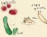 きゅうりとささみの梅干和え作り方1写真