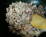 ヘチマと厚揚げのエリンギひき肉あんかけ作り方5写真