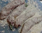 ピリカラ★青なんばんの豚肉味噌巻き★作り方4写真