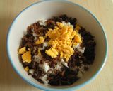 特製♪～ゆで卵とツナのそぼろ丼☆作り方5写真