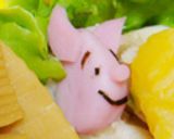 プーとピグレットの仲良し弁当✿キャラ弁作り方6写真