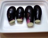 簡単ナスのおいしいレンジ蒸し。作り方1写真