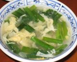 我が家の★ニラ玉スープ作り方6写真