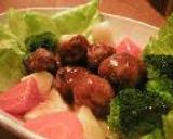 あまったハンバーグたねで肉団子の甘酢あん♪作り方3写真