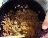 なめたけとバターが決め手♪納豆パスタ♪作り方2写真