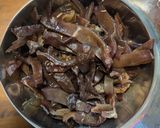 生きくらげと牛肉の佃煮作り方2写真