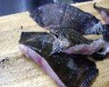 鰈のぶつ切り、オイスターソース風味作り方1写真