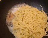 シーフードとオリーブのジェノベーゼパスタ作り方5写真