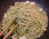 シーフードとオリーブのジェノベーゼパスタ作り方7写真