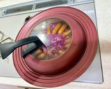 ソーセージと紫キャベツと紫玉ねぎの炒めもの作り方10写真