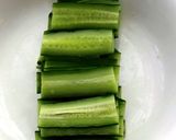 鳥胸肉とアボガド、きゅうりで中華風サラダ作り方3写真