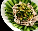 鳥胸肉とアボガド、きゅうりで中華風サラダ作り方8写真