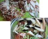 夏野菜ｖｓ秋きのこのビーフストロガノフ作り方1写真