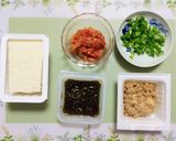 今夜の夕飯簡単痩せ飯キムチ豆腐たんぱく質作り方1写真