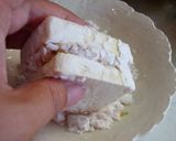 カリカリ挟み肉豆腐の野菜サラダ作り方3写真