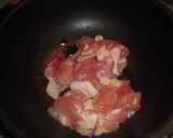 鶏もも肉と茄子オクラ炒め作り方6写真