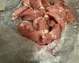 豚肉をソースベースのタレで味付け作り方3写真