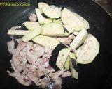 そうめんとナスの甘辛炒め作り方3写真