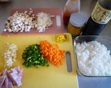 カレー風味のオムライス作り方1写真
