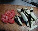 なすとトマトのカレー味煮込み作り方1写真