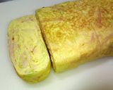 お弁当や朝食に☆キャベツとハムの卵焼き作り方3写真