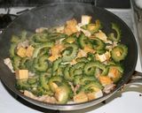 厚揚げと鶏肉のゴーヤチャンプル♪作り方8写真