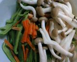 ♡♡大満足！ゴーヤとキノコの焼肉炒め♡♡作り方2写真