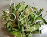 鶏のささみときゅうりの簡単和え物作り方3写真
